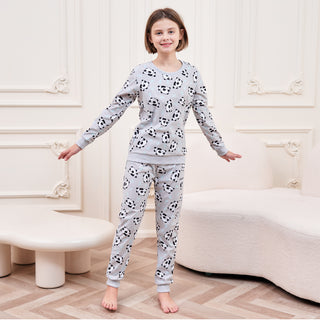 Girls Sleeping Panda Cosy Pyjamas Set